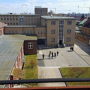 Courtyard of the former Stasi prison in Berlin 