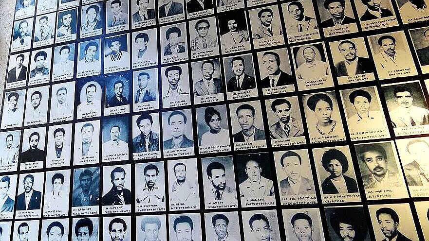 Fotos von Opfern des Derg-Regimes in Äthiopien