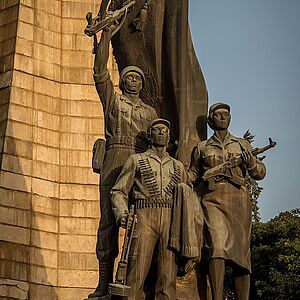 [Translate to Englisch:] Tiglachin-Denkmal für äthiopische und kubanische Soldaten in Addis Abeba